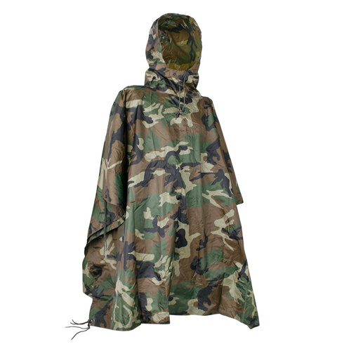 Mil-Tec - Ponczo przeciwdeszczowa US - RipStop - Woodland - 10630020