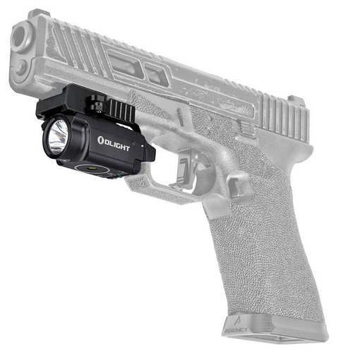 Olight - Latarka taktyczna na broń z celownikiem laserowym BALDR Mini - 600 lumenów - Czarna