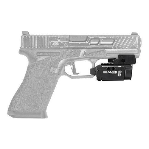 Olight - Latarka taktyczna na broń z celownikiem laserowym BALDR Mini - 600 lumenów - Czarna