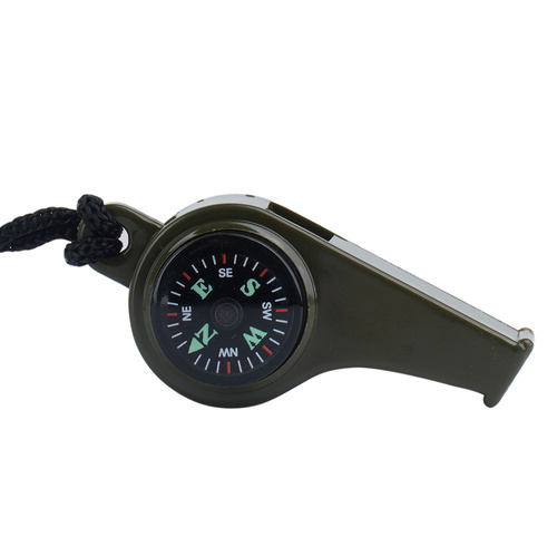 Mil-Tec - Überlebenspfeife - Kompass - Thermometer - Grün - 16327000