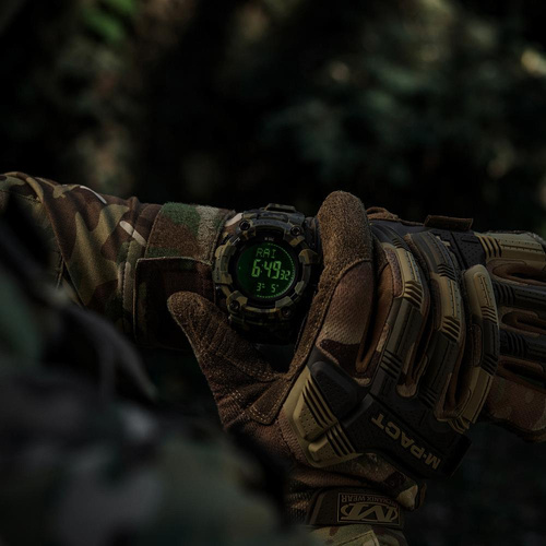 M-Tac - Zegarek taktyczny 2037 - LED - 5 ATM - Camo - 50007030