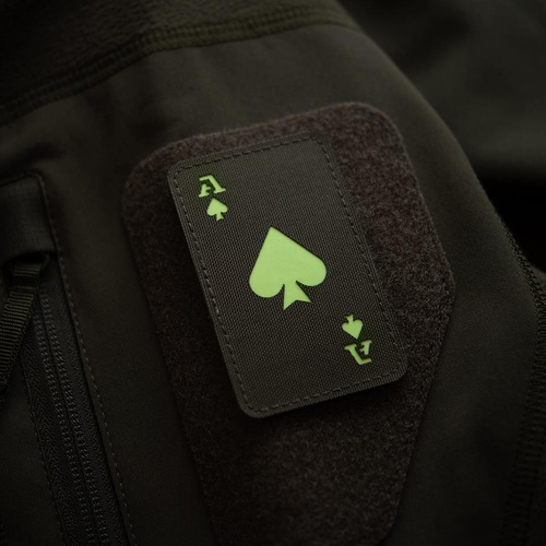 M-Tac - Militär-Patch - Ace of Spades - Ranger Green / Fluoreszierend - 51109239