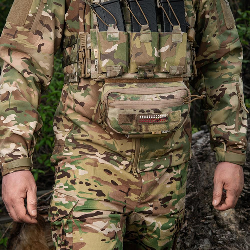 M-Tac - Naszywka - Flaga Polski 25х80 Fluorescencyjna - Laser Cut - Czerwony/MultiCam/Biały - 51005108