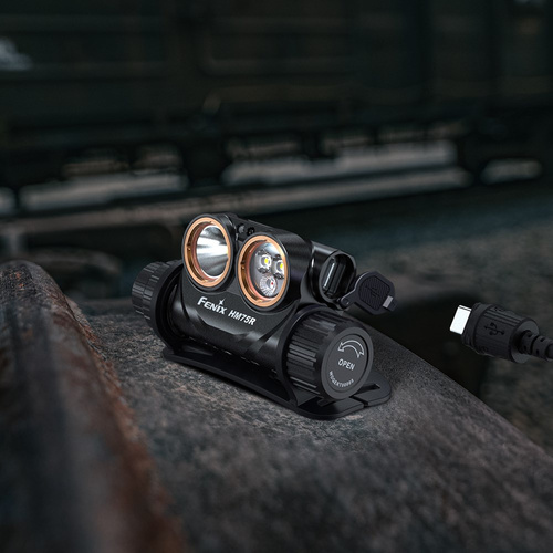 Fenix - LED Headlamp without Tray - Black/Yellow - HM75R SE