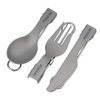 Rockland - Folding Tourist Cutlery Set - Fork / Knife / Spoon - Titan