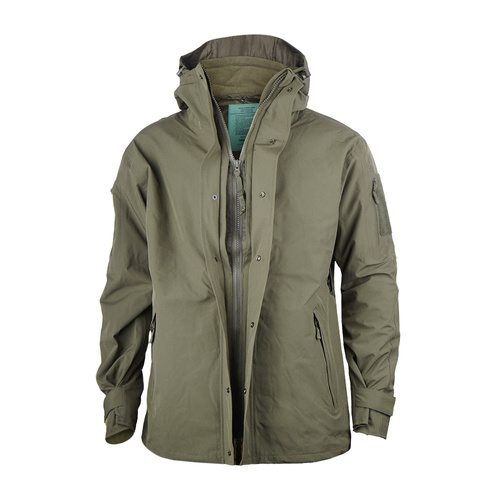 Mil-Tec - Wet Weather Jacket Gen. II With Fleece Liner - Black - 10616002