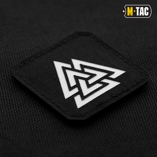 M-Tac - Naszywka Laser cut Valknut kwadrat - Czarny  - 51162299