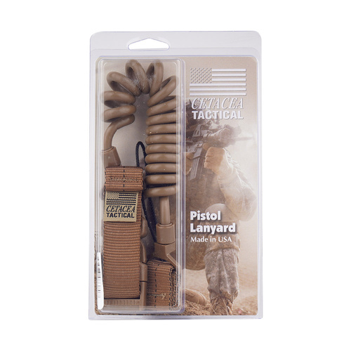Cetacea Tactical - Basic Belt Loop Pistol Lanyard - Coyote Brown