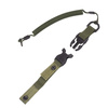 EDCX - Smycz elastyczna z klamrą i pętlą do paska - Army Green - 2031