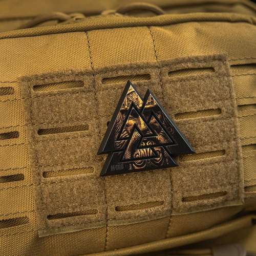 M-Tac - Naszywka 3D PVC Valknut - Czarny / Coyote - 51161205