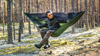 Lesovik - Hamak turystyczny DRAKA z moskitierą i zawieszeniem SNEKA - Treetop Green