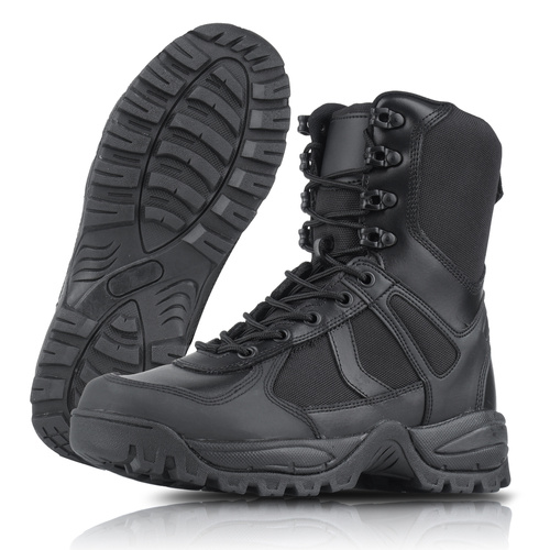 Mil-Tec - Buty taktyczne Patrol One Zip - Czarny - 12822302