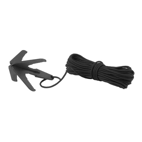 EDCX - Grappling Hook with Paracord 15 m - Black - 3308