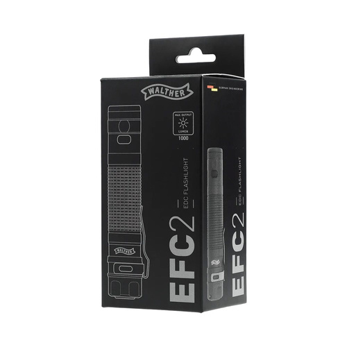 Walther - LED-Taschenlampe EFC2 - 1000 lm - Schwarz - 3.7140