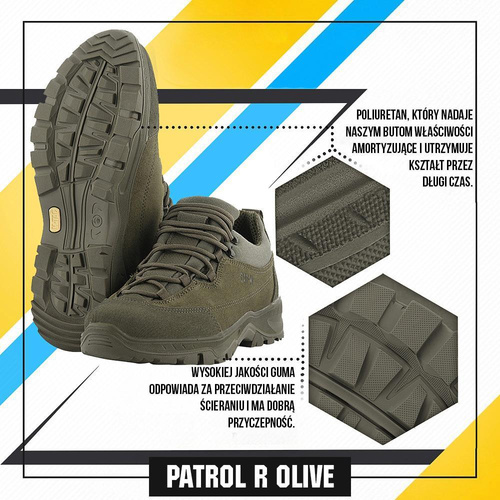 M-Tac - Patrol R Stiefel - Leder - Olive - 30203901