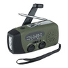 Fosco Industries - Survival-Radio mit Solarpanel und Kurbel - FM/AM - Grün - 464600