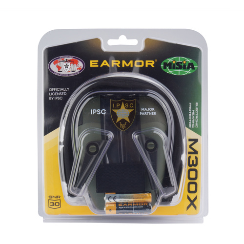 Earmor - Aktywne ochronniki słuchu M300X - Foliage Green - M300X-FG 