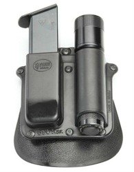 Fobus - Combo Pouch für FN, CZ, S&W 9mm, .40 Magazin und Taschenlampe - Drehbarer Paddel - 6909 SF RT