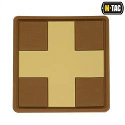 M-Tac - Medic Cross Square 3D PVC Patch - Coyote - 51124005