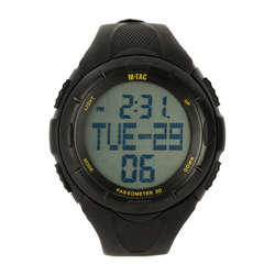 M-Tac - Taktische Uhr mit Schrittzähler - Schwarz - 50001002