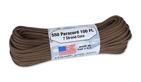Atwood Rope MFG - Paracord 550-7 - 4 mm - Braun - 100ft