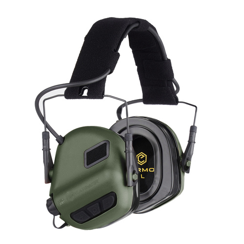Earmor - Gehörschutz Kapselgehörschützer mit AUX-Eingang M31 PLUS - Foliage Green - M31-FG (PLUS)