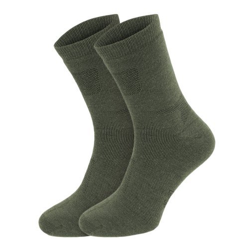 Mil-Tec - Merino Socken - 2 Paar - Olive Drab - 13006301