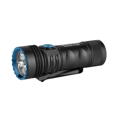 Olight - Seeker 4 Mini Cool White Taktische LED-Taschenlampe mit 1100 mAh Akku - 1200 lm - Schwarz - Seeker 4 Mini CW