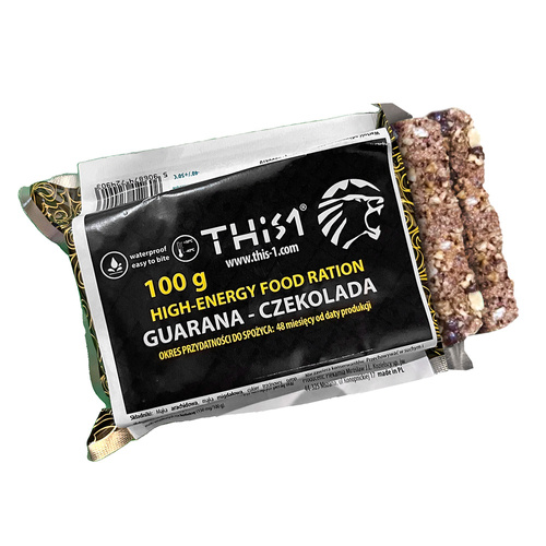 This-1 - Survival Energy-Riegel - Guarana / Schokolade - 555 kcal - 100 g