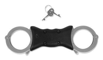 KEL-MET - Rigid handcuffs INOX KM 2000 - Steel - Double Lock