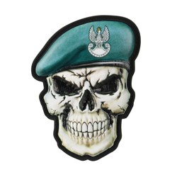 M-Tac - Morale Patch - Skull in Beret - Poland Land Forces - Velcro - PVC 3D - 52338208