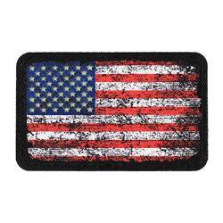 M-Tac - Retro USA Fluorescent Flag Patch - Black - 51294299