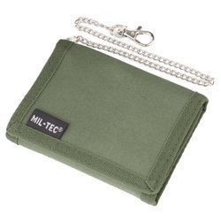 Mil-Tec - Walet with chain - OD Green - 15811001