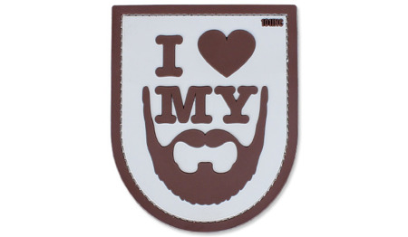 101 Inc. - 3D Patch - I Love My Beard - Desert