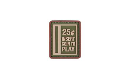 101 Inc. - 3D Patch - Insert Coin to Play - Green