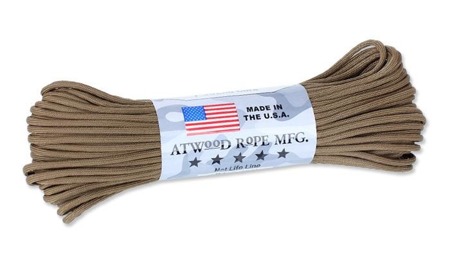 Atwood Rope MFG - Paracord 550-7 - 4 mm - Coyote Brown - 100ft