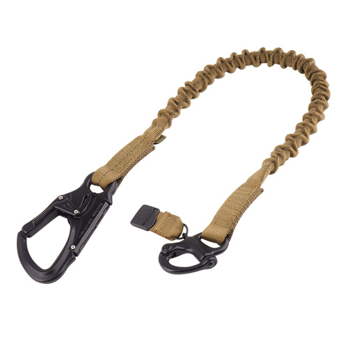 Cetacea Tactical - 39.5'' Operator Retention Lanyard with Shackle - Coyote Brown - TA-ORL2SS-COY
