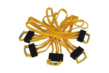 ESP - Textile Disposable Handcuffs - 5 pcs - Yellow - HT-01-Y