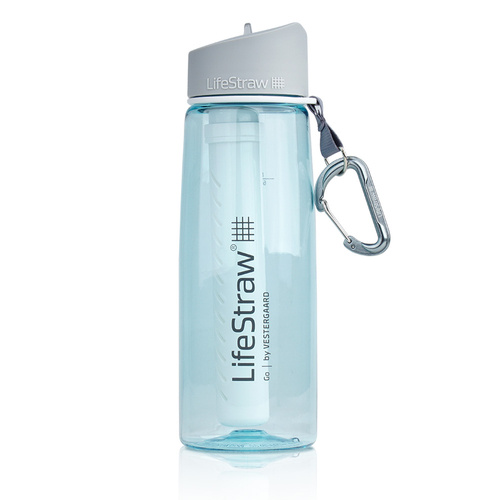 LifeStraw - Go Water Filter Bottle - 0.65 L - Light Blue