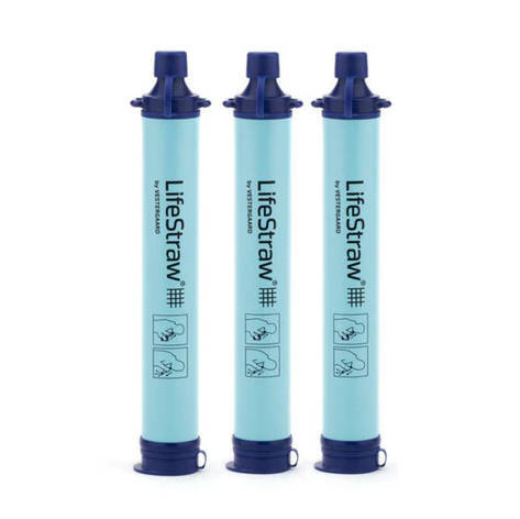 LifeStraw - Personal Water Filter - 3-pack - Blue - LSPHF034