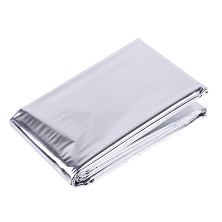 MFH - Emergency Blanket - Aluminium-coated  - Silver - 27133
