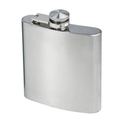 MFH - Stainless Steel Flask - 170 ml - Chrome - 33273B