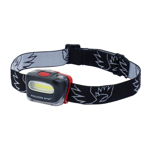 Mactronic - Falcon Eye BLAZE Head Flashlight - COB LED - 130 lm - Black / Red - FHL0027 