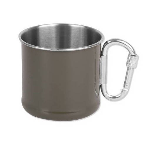 Mil-Tec - Mug with carabiner - 500 ml - OD Green - 14608202