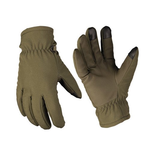 Mil-Tec - Softshell Thinsulate Winter Gloves - OD Green - 12521301