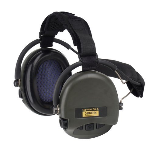 Sordin - Supreme Pro-X Neckband Earmuff - OD Green - 76302-X-S