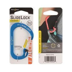 Nite Ize - Karabinek SlideLock® Carabiner Aluminum #4 - Niebieski - CSLA4-03-R6
