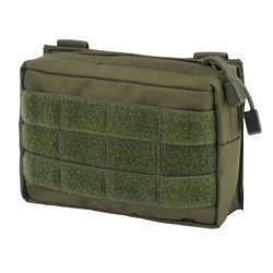 Mil-Tec - Kieszeń uniwersalna Cargo MOLLE - Mała - Zielony OD - 13487001