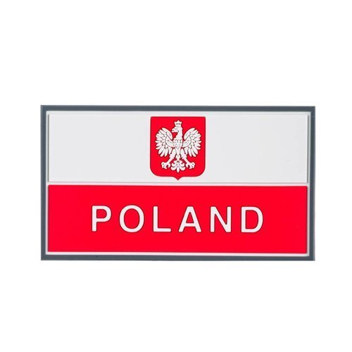 Helikon - Naszywka PVC - Flaga Polska z godłem - Kolor
