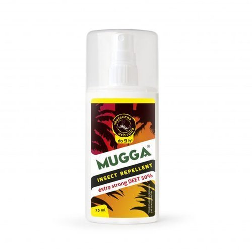 Mugga - Preparat odstraszający owady - 50% DEET - Spray - 75 ml